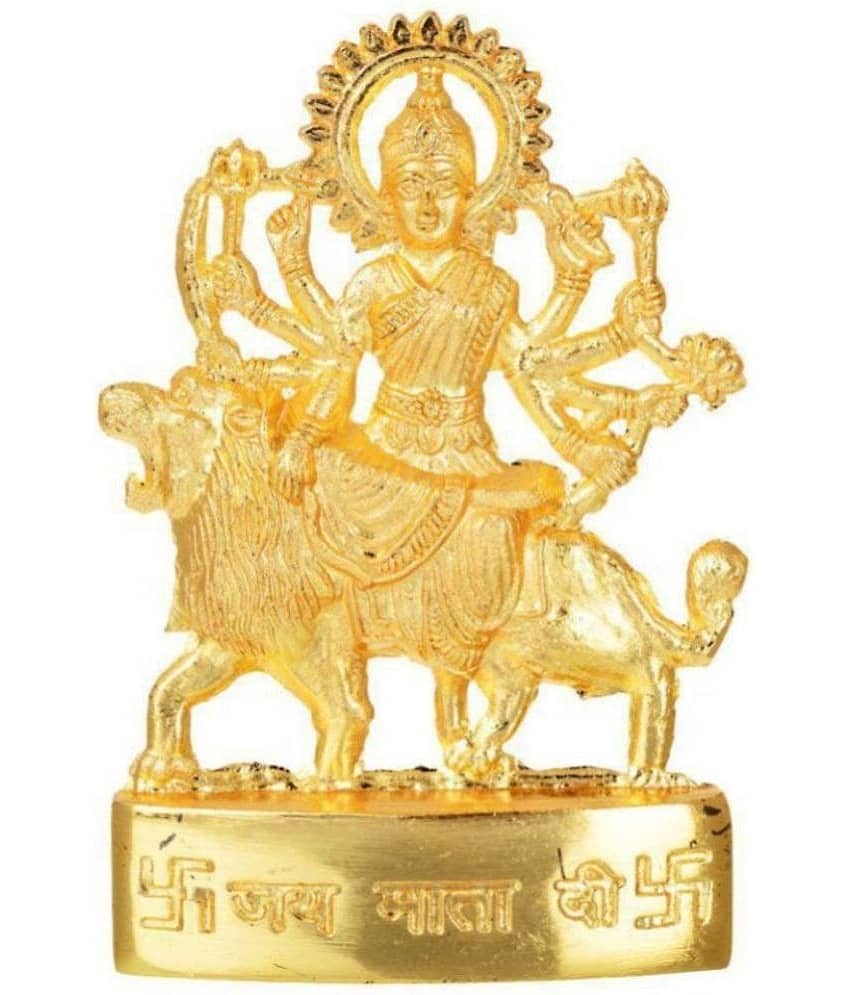 DvR ClicK - Brass Goddess Durga 15 cm Idol