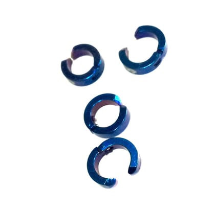 Nawani 2 Pair Mens Jewellery Mettalic Hoop Studs Earring/Earring for Men/Boys/Boyfriend.