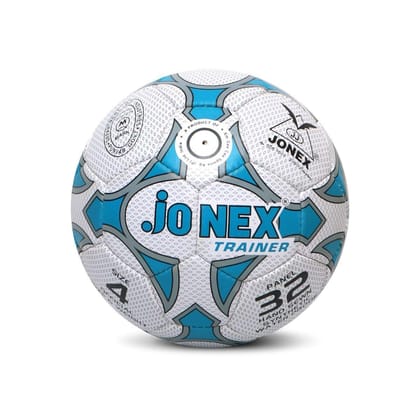 JJ Jonex JONEX Synthetic Trainer Football Size 4, White JJ Jonex JONEX Synthetic Trainer Football Size 4, White