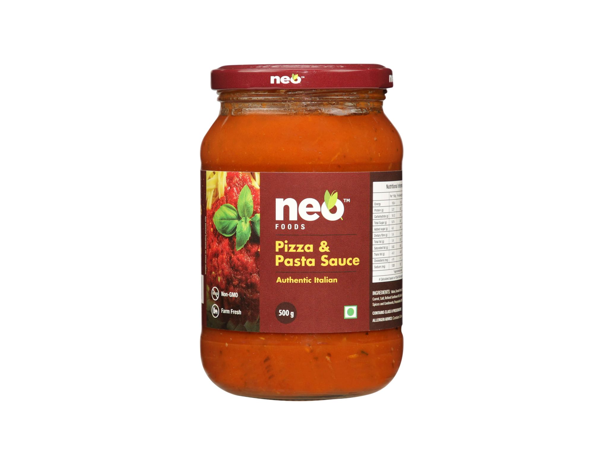 Neo Foods Pizza Pasta Sauce 500g