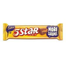 Cadbury 5 Star Chocolate Bar 22g Cadbury 5 Star Chocolate Bar 22g