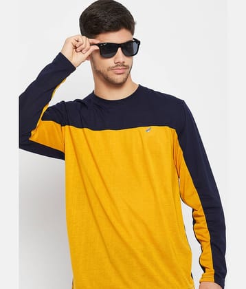 Auxamis Pack of 1 Cotton Blend Regular Fit Men's T-Shirt ( Navy )