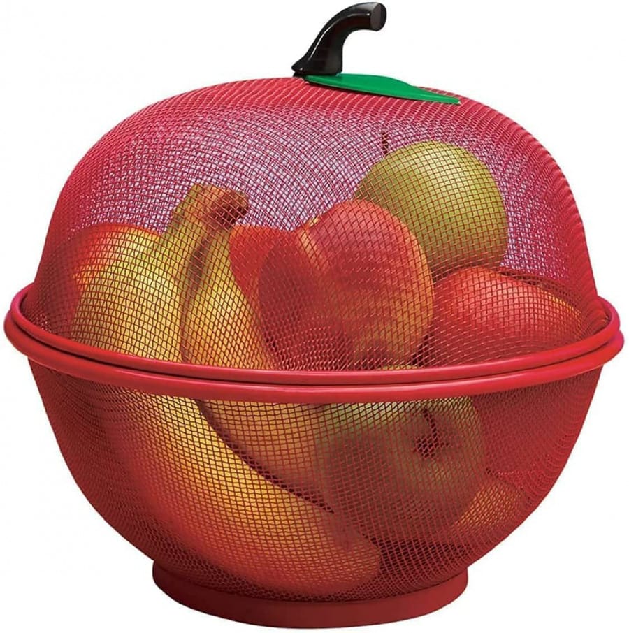 Wholesale Item - APPLE SHAPE NET FRUITS BASKET - MOQ 19 Pieces