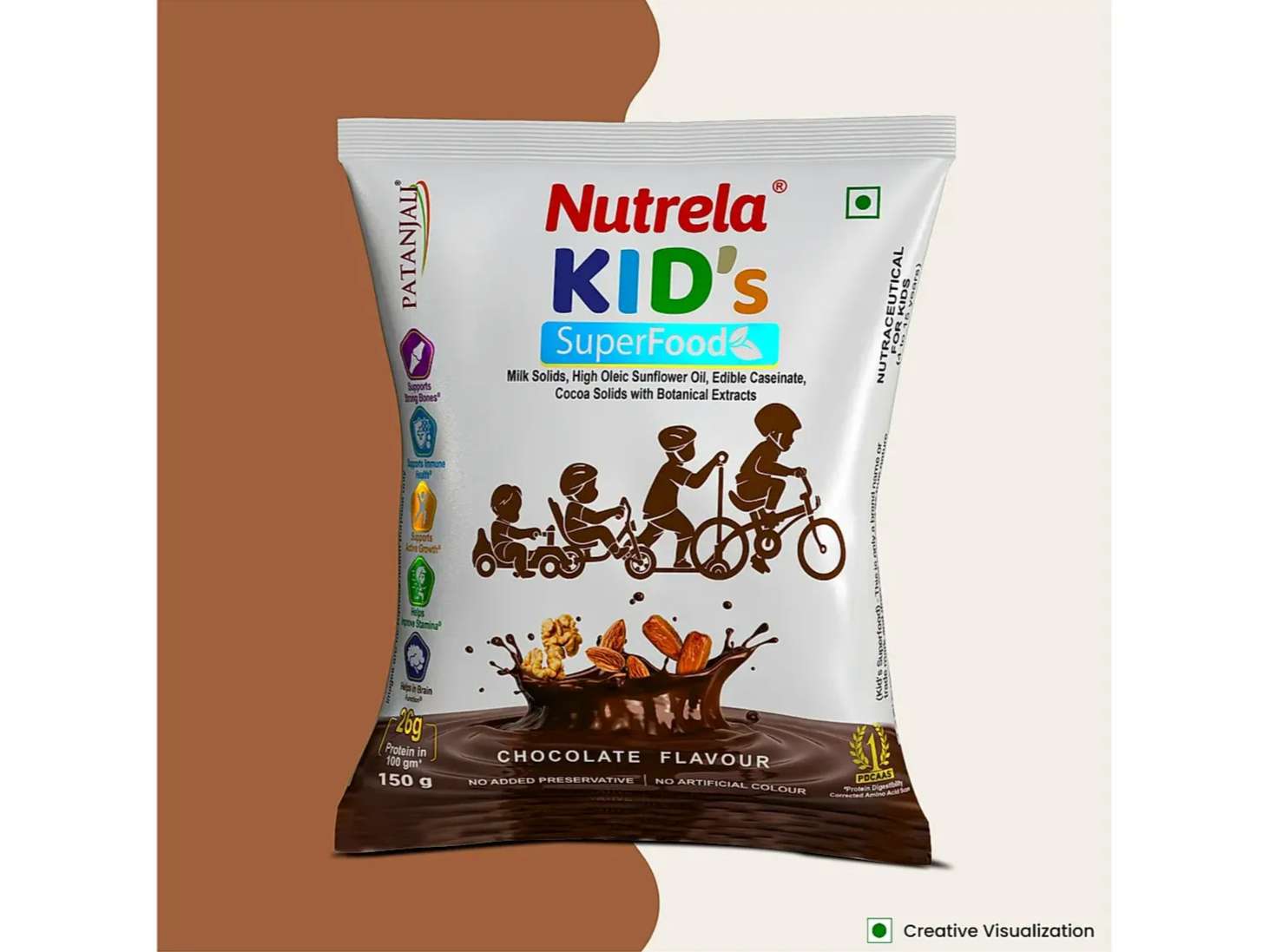 Nutrela Kids Superfoods Protein Powder - 150g, Chocolate