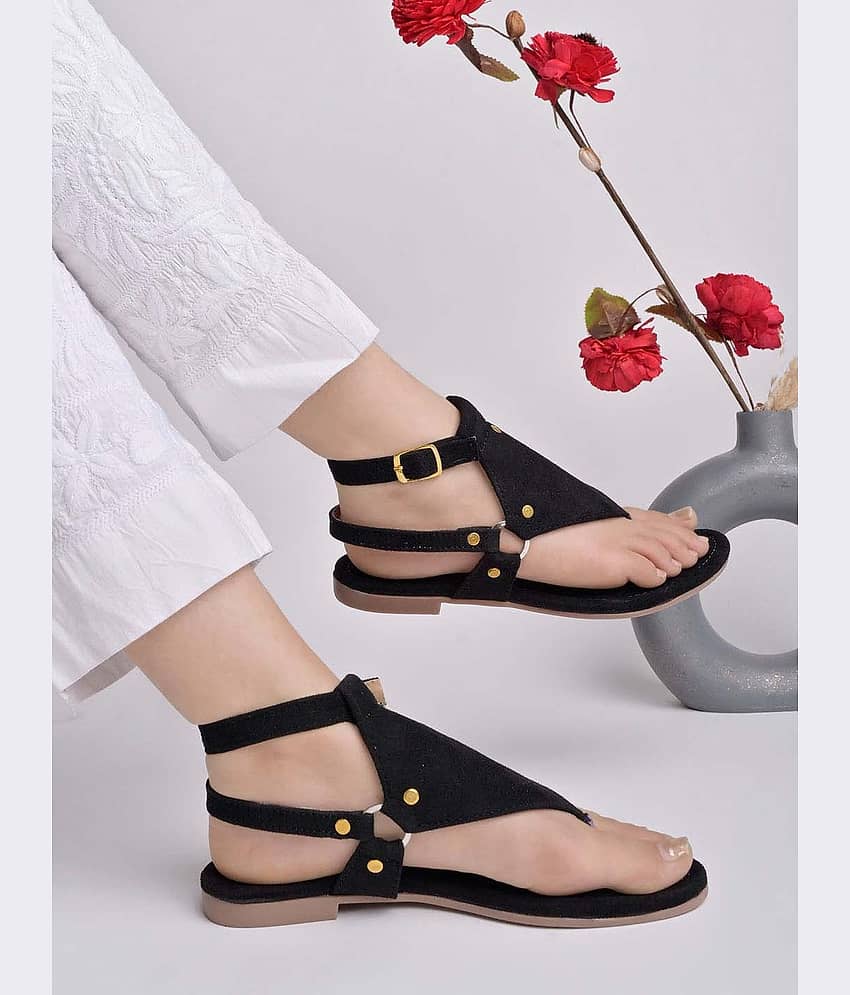 Stylestry Black Women's Flats