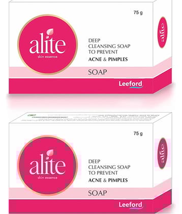 Alite Anti Acne Soap 1% Salicylic Acid & Tea Tree Oil For Acne, Pimple, Blackhead 75g ( Pack of 2 )