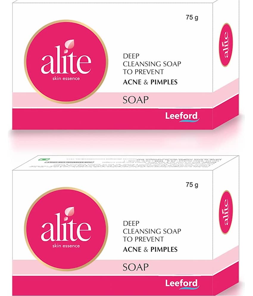 Alite Anti Acne Soap 1% Salicylic Acid & Tea Tree Oil For Acne, Pimple, Blackhead 75g ( Pack of 2 )