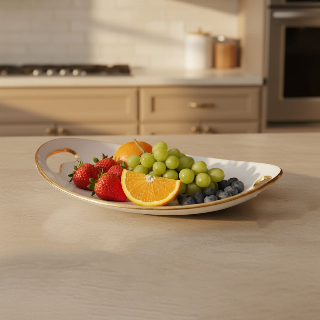 Aluminium Decorative Oval Meena Platter (AMAS3167/9)
