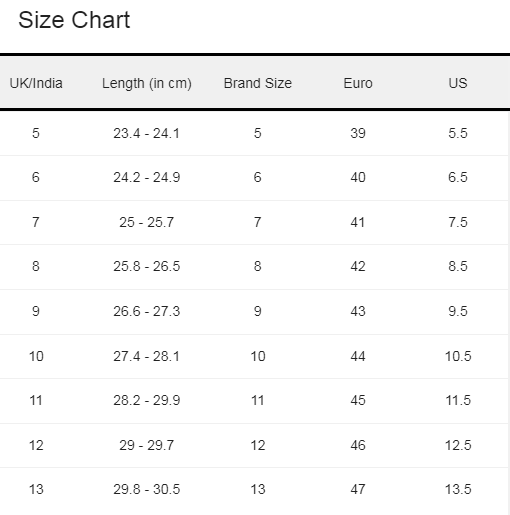 Size Guide Size Guide