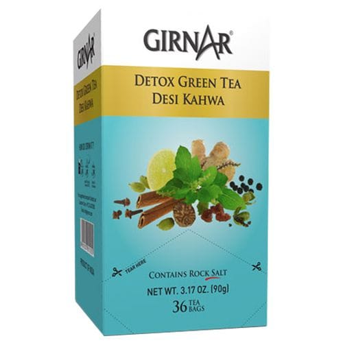 Girnar Green Tea - Detox / Desi Kahwa, 36 Sachets