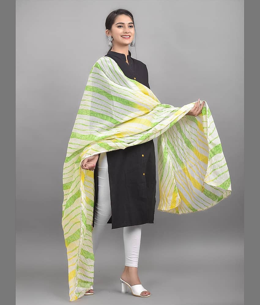 Apratim - Cotton Blend Multicoloured Women's Dupatta - ( Pack of 1 )