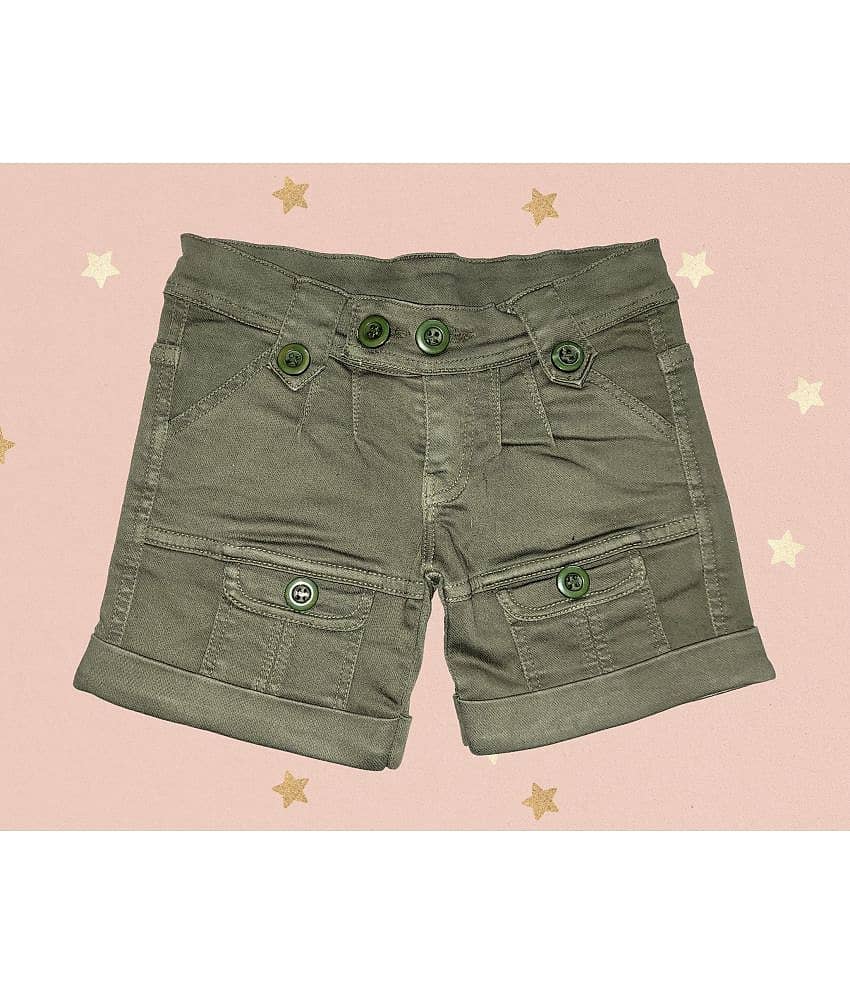 Arshia Fashions Pack of 1 Girls Denim Hot Pants ( Grey )