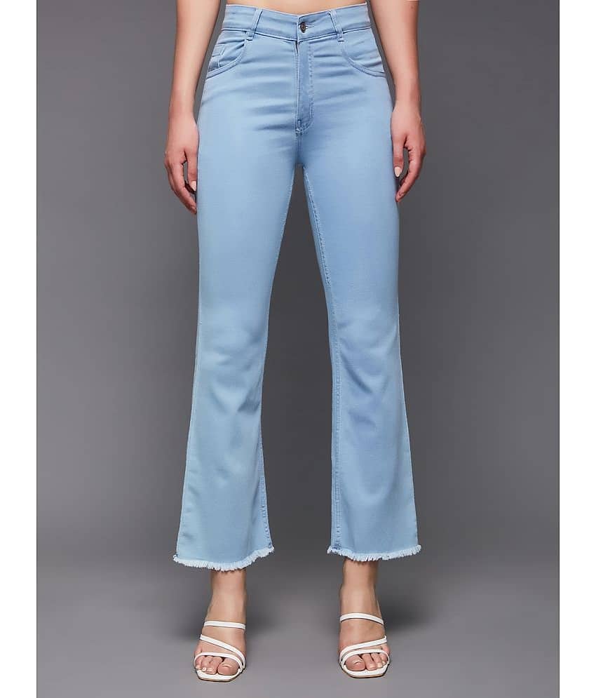 Miss Chase - Light Blue Denim Bootcut Women's Jeans ( Pack of 1 )