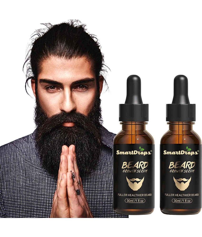 Smartdrops - 30mL Promotes Beard Growth Beard Oil ( Pack of 2 )