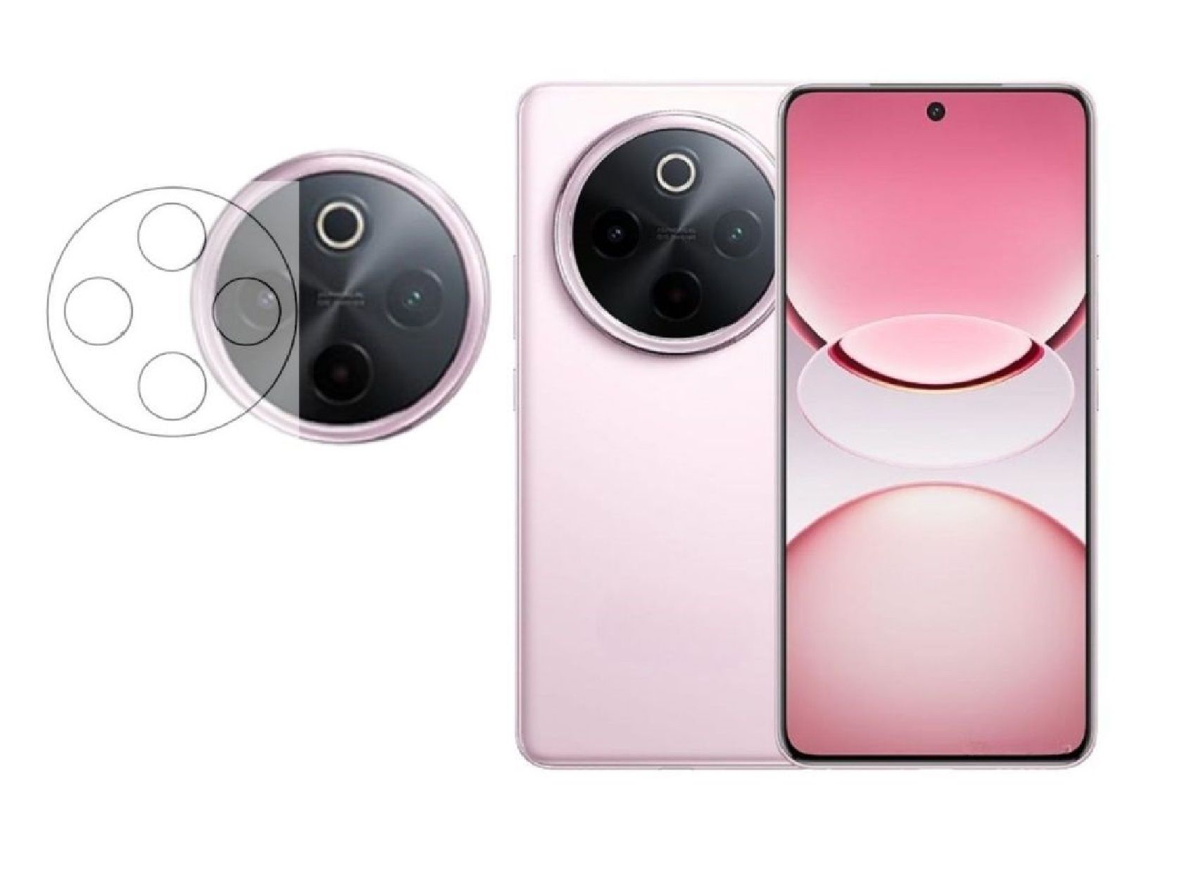 ISAAK Back Camera Lens Protector compatible for Vivo T4 5G (Pack of 1)