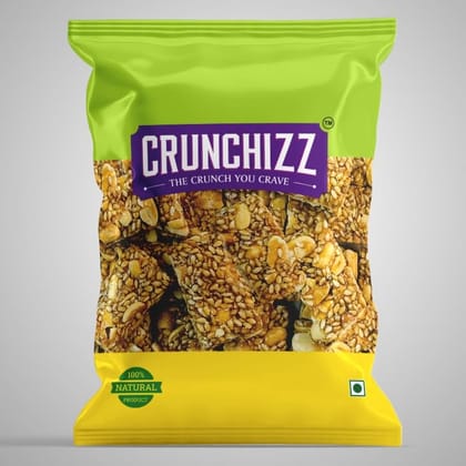 Crunchizz SESAME CANDY (CHIKKI) I (White Sesame Seed Based) I 200 Grams I Pack Of One Crunchizz SESAME CANDY (CHIKKI) I (White Sesame Seed Based) I 200 Grams I Pack Of One