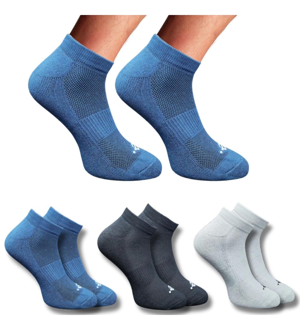 3_Pair Set Unisex Casual Cotton Printed Low Cut Socks (Multicolor)