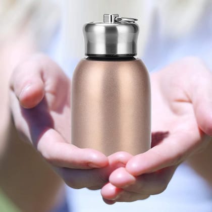 Denzcart Mini Stainless Steel Water Bottle, 300ML Vacuum Insulated Water Bottle Leak Proof Sport Tumbler CupHot and Cold Water Bottle for Women Girls Kids Gift Milk Tea Lunch (Red)