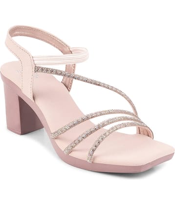 JM Looks Pink Women's Sandal Heels