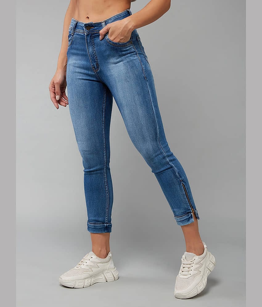 Dolce Crudo - Blue Denim Skinny Fit Women's Jeans ( Pack of 1 )