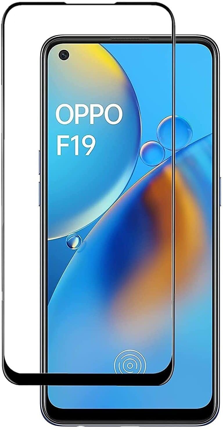 PLUGTECH Advanced Tempered Glass With Anti-Explosion 9H Hardness Edge-To-Edge Coverage Screen Guard for OPPO F19 PRO