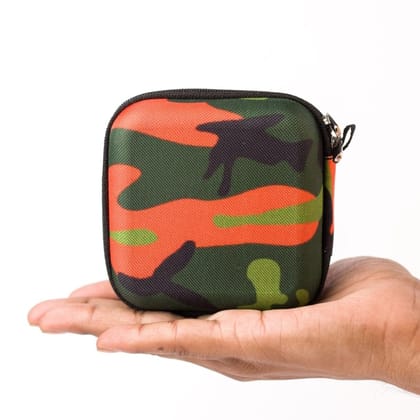 Wrapcart Camo Multi Purpose Tech Organizer for Chargers, Earphones & Cables - Box Shape Wrapcart Camo Multi Purpose Tech Organizer for Chargers, Earphones & Cables - Box Shape