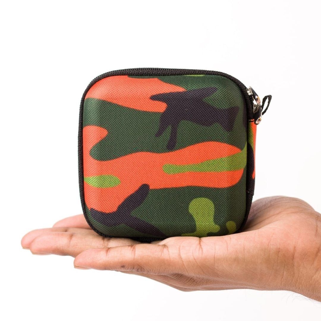 Wrapcart Camo Multi Purpose Tech Organizer for Chargers, Earphones & Cables - Box Shape