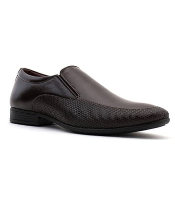 KHADIM - Brown Men's Slip On Formal Shoes