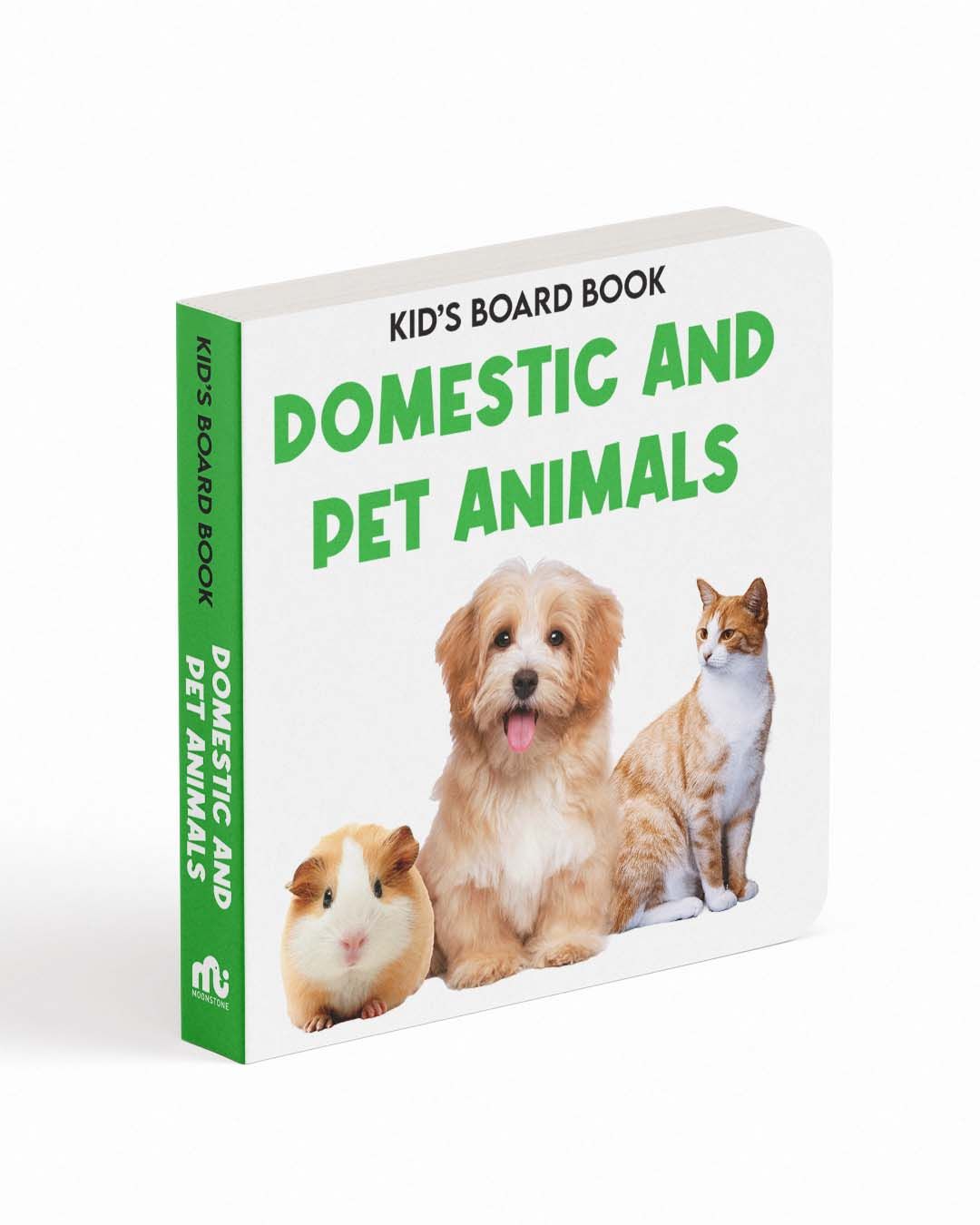Kids Board Book Domestic and Pets Animals
