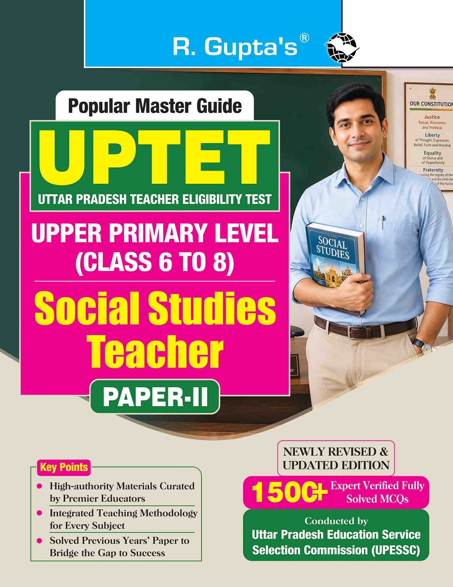 UPTET: Upper Primary Level (Class 6 to 8) Paper-II – Social Studies Teachers Exam Guide (R-1482)