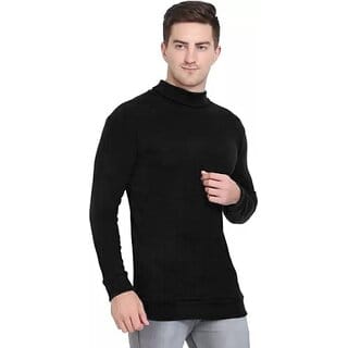 Fashlook Solid Black Full Sleeve Sweaters For Mens Fashlook Solid Black Full Sleeve Sweaters For Mens