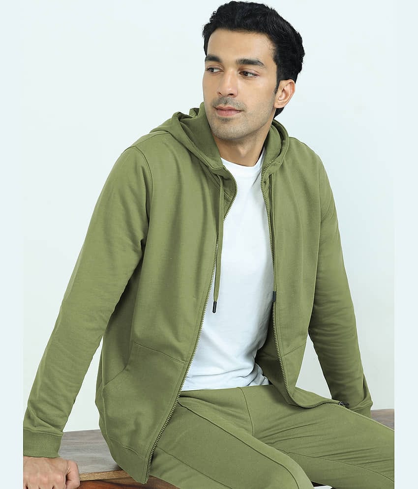 XYXX Cotton Blend Men's Casual Jacket - Olive ( Pack of 1 )