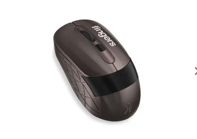 FINGERS Aero Grip Wireless Mouse with 2.4 GHz USB Receiver Compatible with Windows Mac & Linux