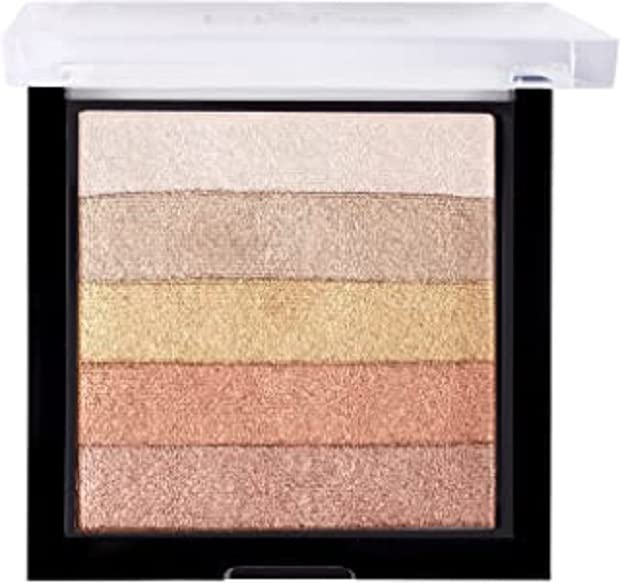 Elecsera Radiant Pigmented Shimmer Brick Highlighter (Multicolor)