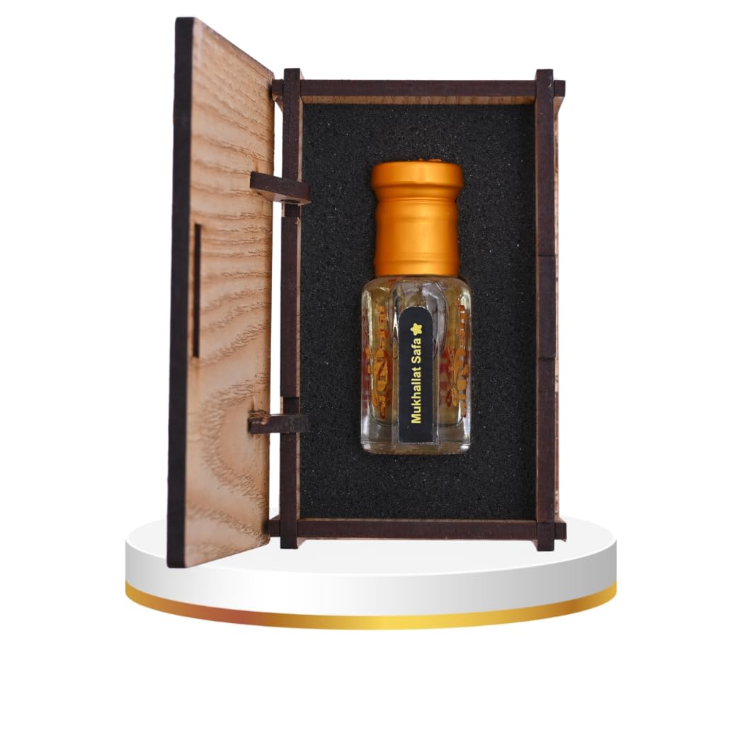 Alnaqi Fragrances Mukhallat Safa Attar-6ml Perfume Oil | Alcohol-Free Arabian Attar | Floral Woody Oriental Notes | Long-Lasting Unisex Roll-On