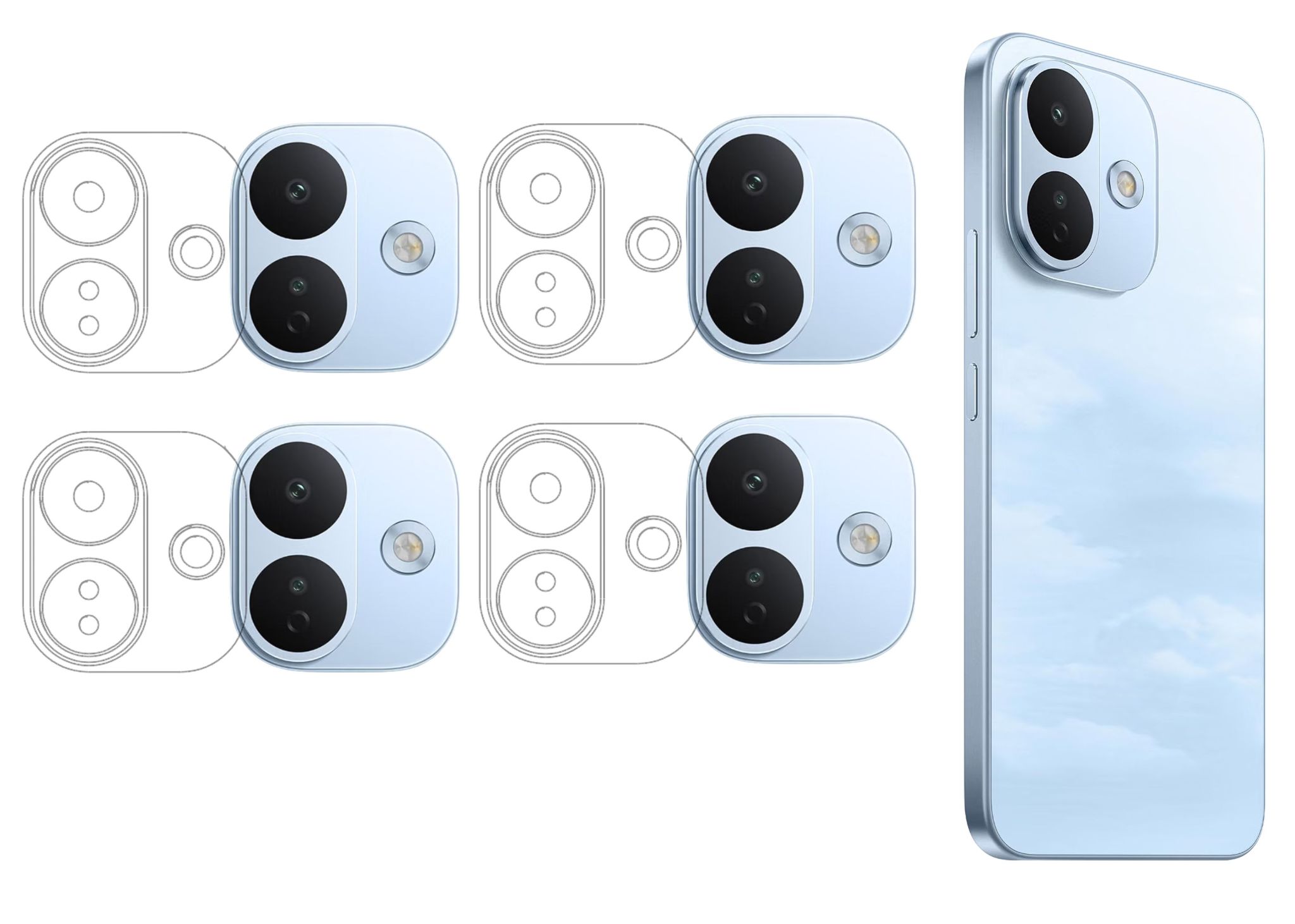 ISAAK Back Camera Lens Protector compatible for Redmi Note 17 Pro 5G (Pack of 4)