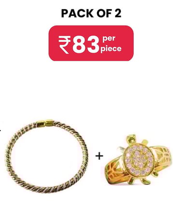 DvR ClicK Idol Bracelet Ashtdhatu Kada  With Meru Ring ( Pack of 2 )