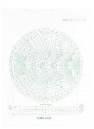 Smith Chart Graph Paper (Pack of 100) – A4 Size 8 x 11 Inches– Conformal (Möbius) Projection RF & Microwave Impedance Plotting Sheets – Green Grid on White – Precision Engineering Draft Papers Smith Chart Graph Paper (Pack of 100) – A4 Size 8 x 11 Inches– Conformal (Möbius) Projection RF & Microwave Impedance Plotting Sheets – Green Grid on White – Precision Engineering Draft Papers