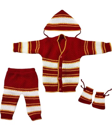 LITTLE PANDA Single Unisex for Baby Woollen Cardigans ( Blue )