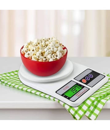 GMPex Weight Machine Digital Scale with LCD Display (10KG Capacity) Digital Kitchen Weighing Scales