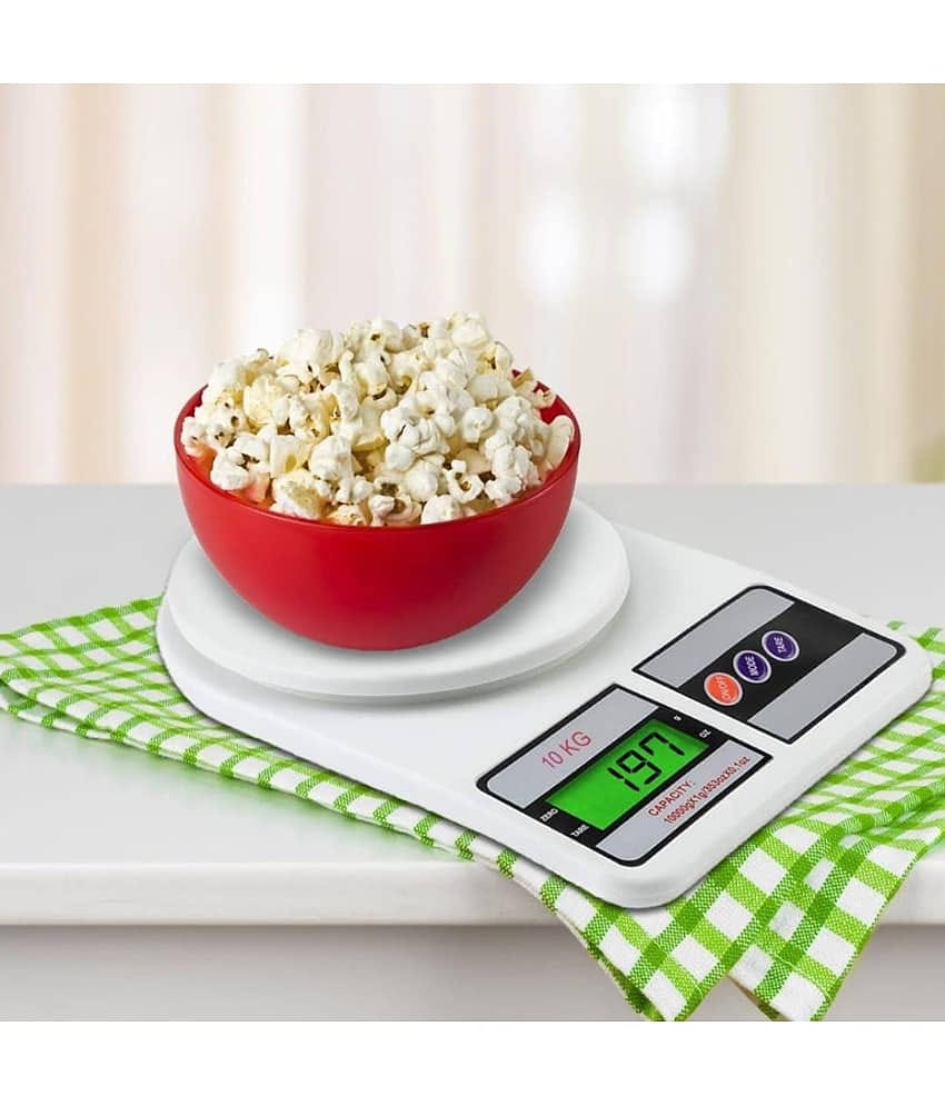 GMPex Weight Machine Digital Scale with LCD Display (10KG Capacity) Digital Kitchen Weighing Scales