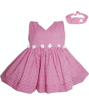 harshvardhanmart.com Cotton A-line Dress For Girls ( Pack of 1 , Baby Pink )