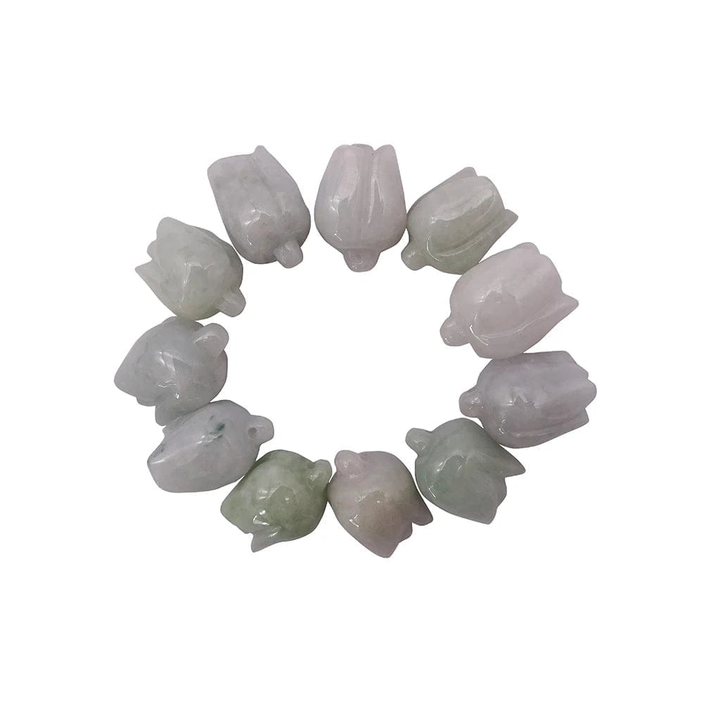 Natural A Grade Green  Burmese Jade Stone Beads jadeite Loose Beads For jewelry making Hairpins Bag Chains Making