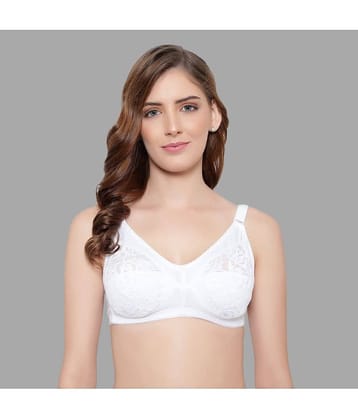 KYODO Cotton Blend Non Padded Women's Everyday Bra ( White )