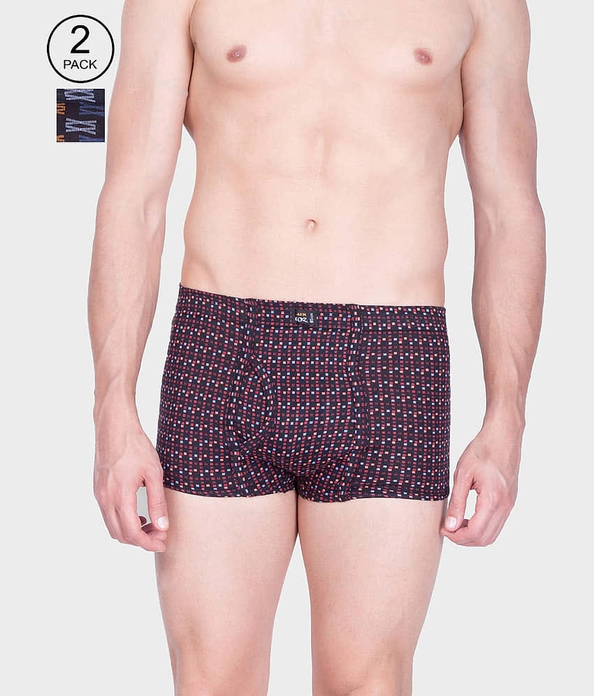 Pack of 2 Lux Cozi - Multicolor Cotton Men's Trunks