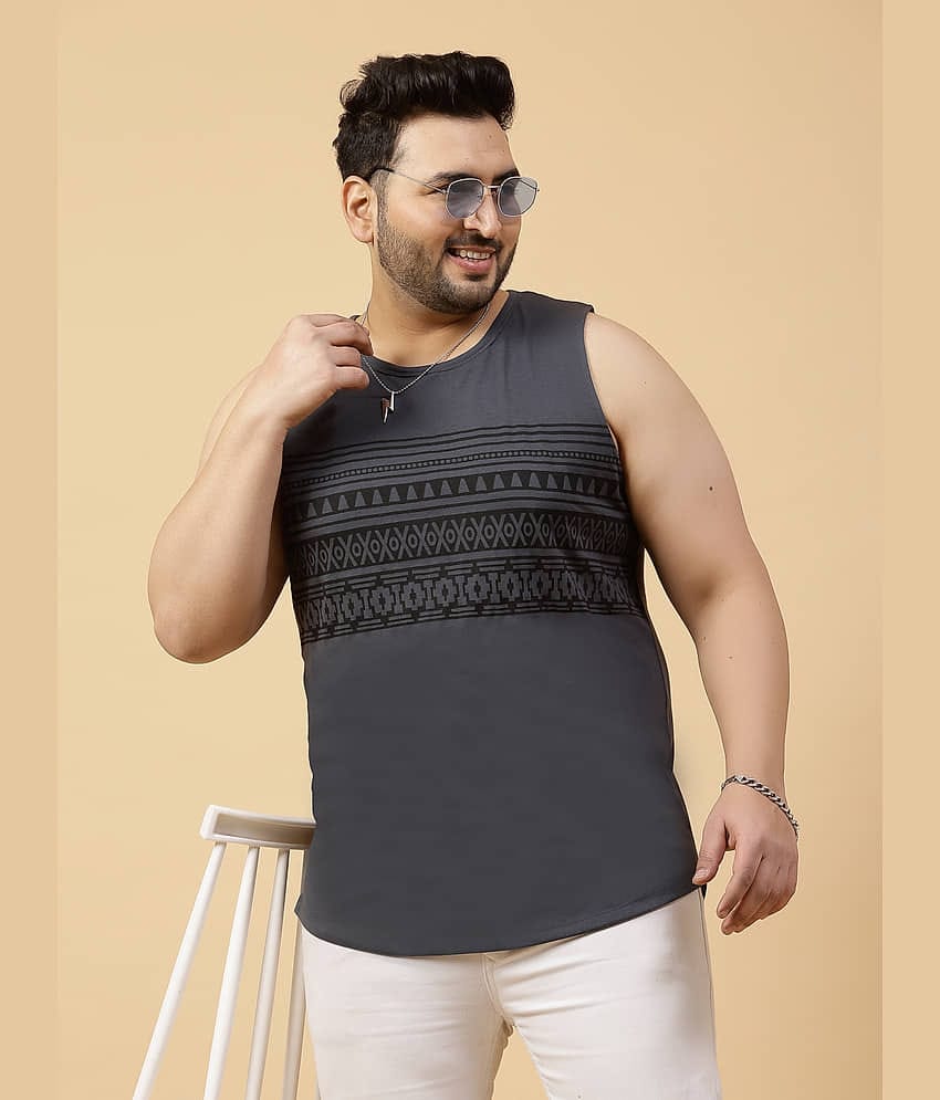 Rigo Pack of 1 Cotton Slim Fit Men's T-Shirt ( Grey )