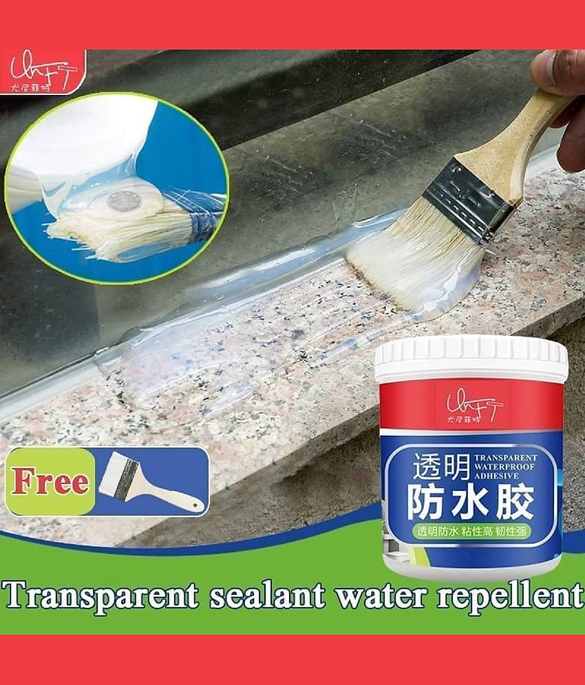 RAMDEV ENTERPRISE Crack Seal Glue For Roof Leakage Crack Seal Agent Roof Water Leakage Solution Water Proof Glue Transparent Glue Waterproofing For Pipe Wall Tiles Waterproof Glue (300ML).