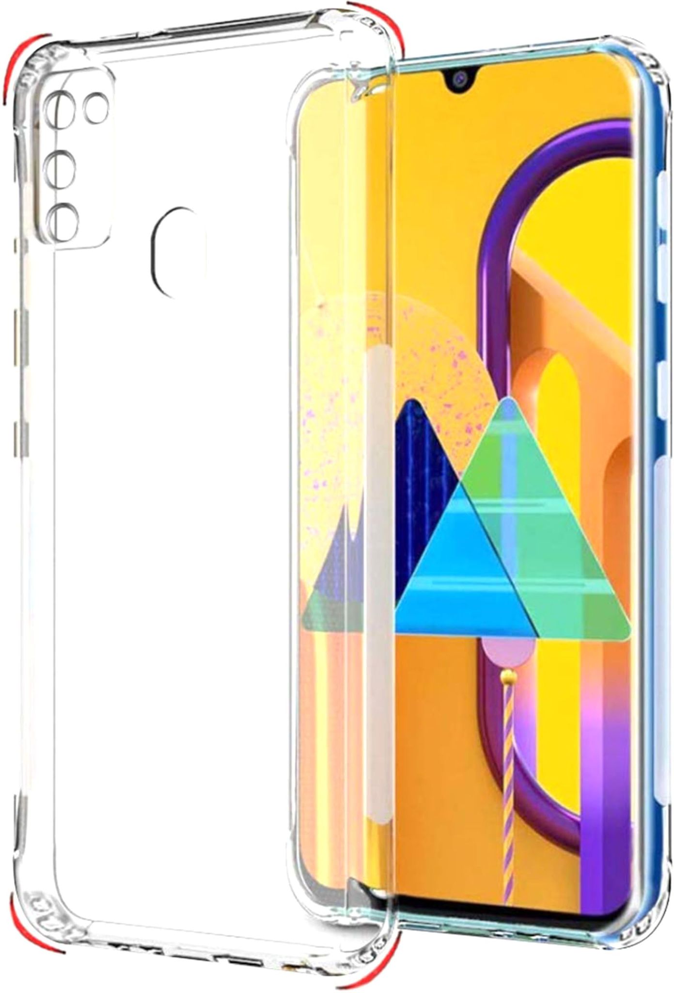PLUGTECH TPU Ultra Hybrid Clear Camera Protection Back Cover Case for Samsung M30S, M21, M21 2021
