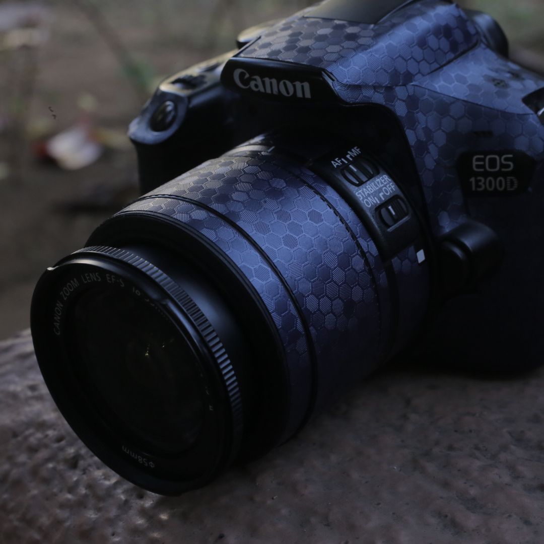 Blue HoneyComb Textured Camera skin