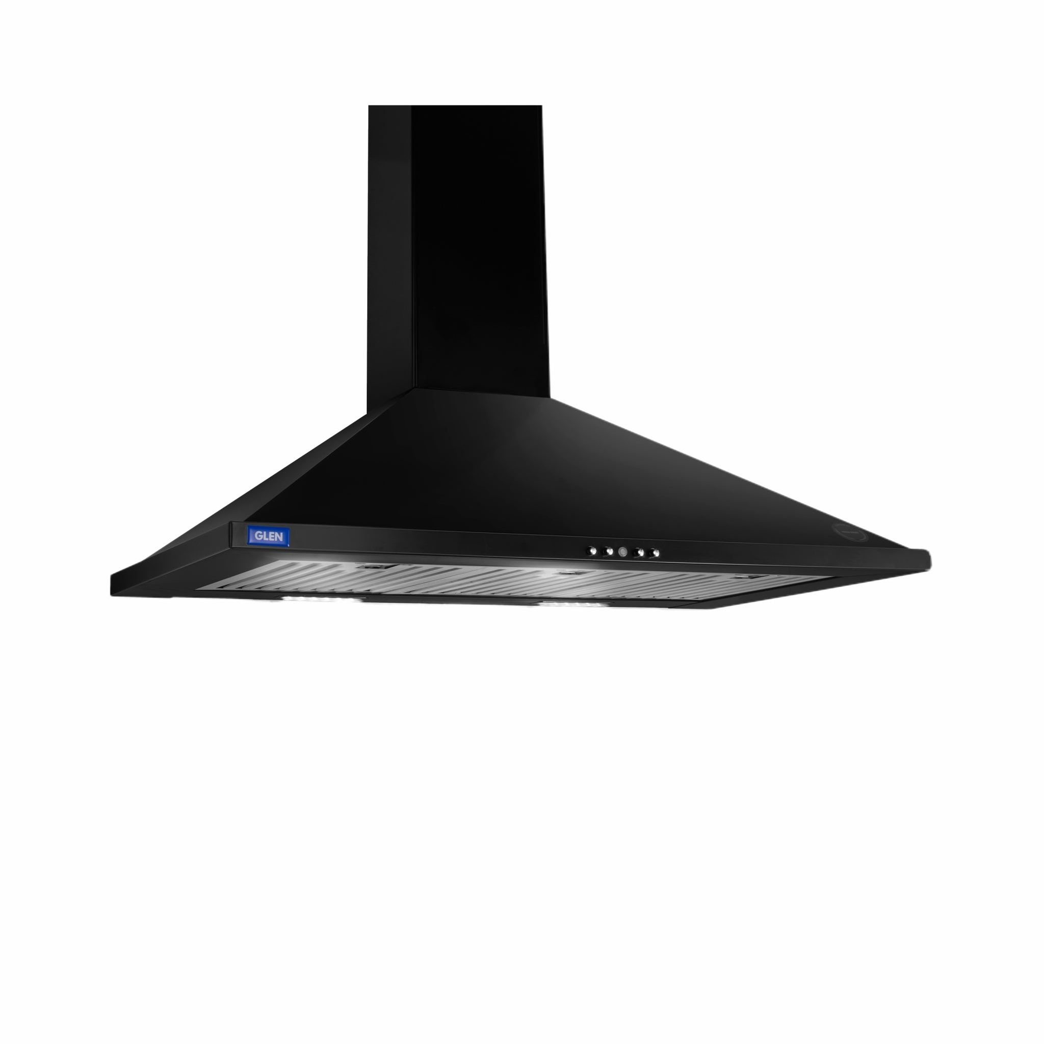 Electric Kitchen Chimney, Pyramid Shape Baffle filters 90cm 1250 m3/h - Black (6054 BL 90)